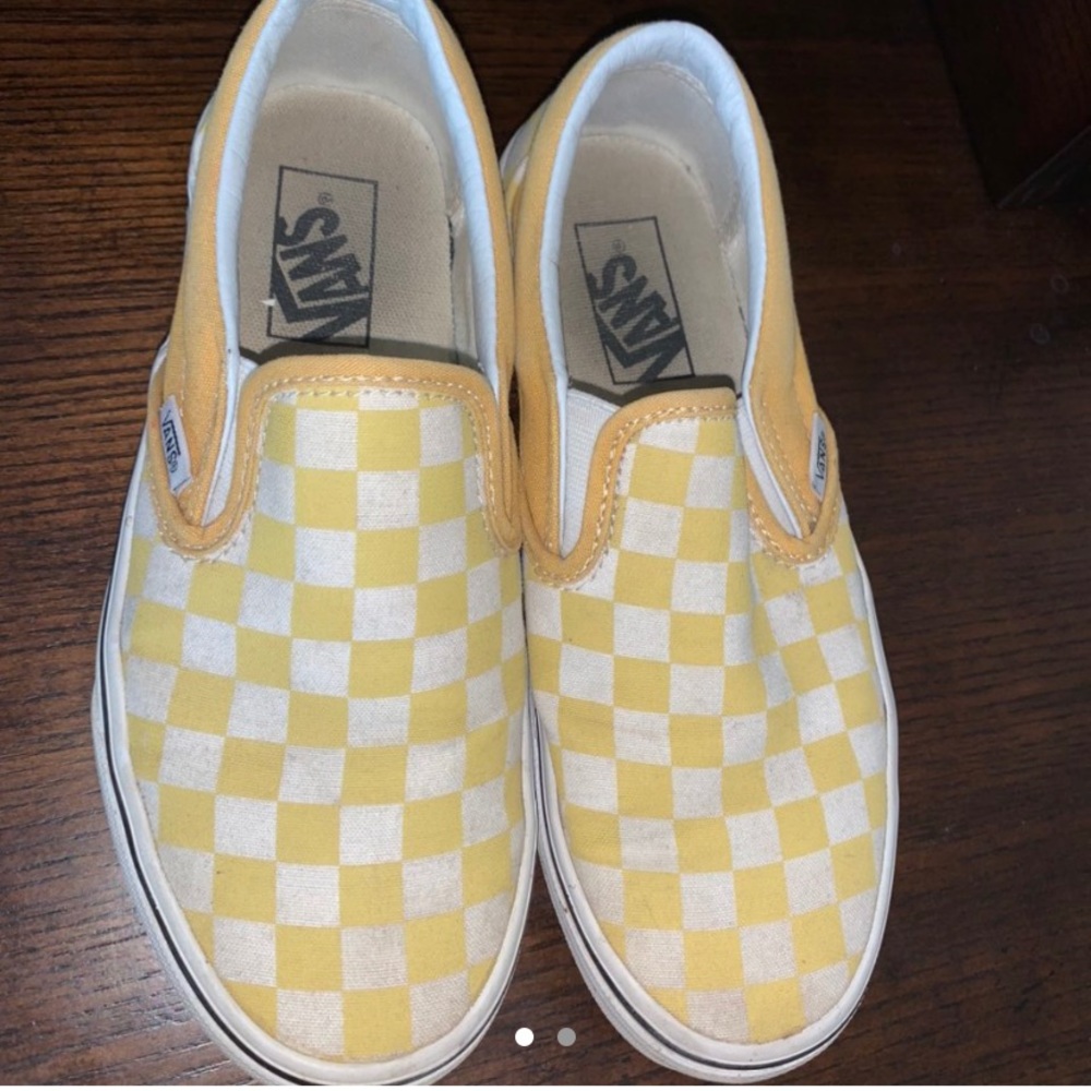Yellow Checkerboard Vans